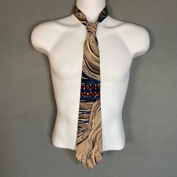 Vintage Givenchy Monsieur Mens All Silk Neck Tie 1980s Retro Made in USA Preppy - Picture 2 of 9